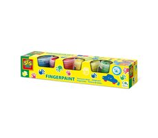 SES Prstové barvy - základní barvy 4x110ml / od 2 let 