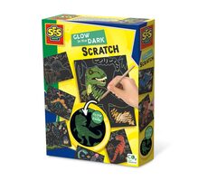 SES Vyškrabávací obrázky - dinosauři svítící ve tmě / od 3 let 