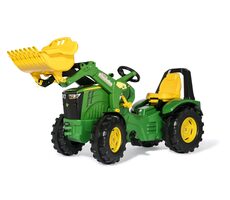 Rollytoys Šlapací traktor X-Trac John Deere Premium s předním nakladačem / od 3 let 
