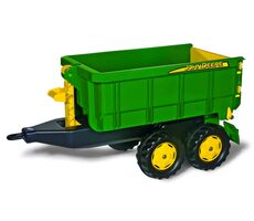 Rollytoys Vlečka za traktor John Deere vyklápěcí zelená / od 3 let 