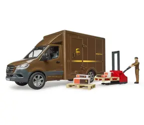 Bruder 02678 MB Sprinter UPS s řidičem a příslušenstvím / od 4 let 