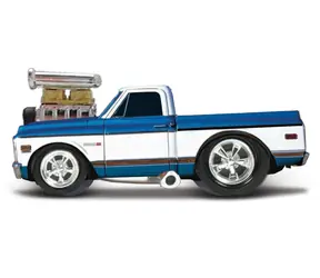 Maisto Muscle Machines - 1972 Chevrolet C10 Pickup modro-bílá / měřítko 1:64 / od 8 let 