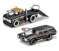 Maisto Muscle Transports - 1966 Chevrolet C60 Flatbed 1970 Oldsmobile Vista Cruiser / měřítko 1:64 / od 8 let 