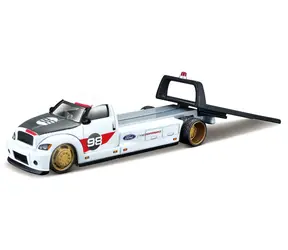 Maisto Flatbed - 2021 Ford GT Heritage Edition bílá / měřítko 1:64 / od 8 let 