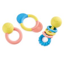 Hape ECO BABY - Sada chrastítek a kousátek / od 0 měsíců 
