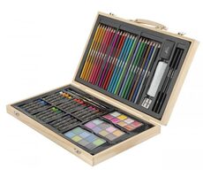 Mac Toys Kreativní kufřík dřevěný, 79 ks / od 3 let
