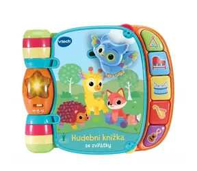 Vtech Hudební knížka se zvířátky / CZ verze / od 3 měsíců 