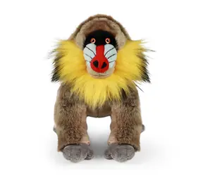 RAPPA Plyšová opice mandril 28 cm / ECO-FRIENDLY / od 0 měsíců 