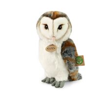 RAPPA Plyšová sova pálená 27 cm / ECO-FRIENDLY / od 0 měsíců 