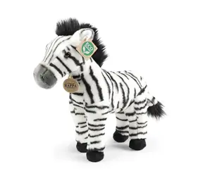 RAPPA Plyšová zebra stojící 30 cm / ECO-FRIENDLY / od 0 měsíců 