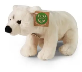 RAPPA Plyšový medvěd lední 22 cm / ECO-FRIENDLY / od 0 měsíců 