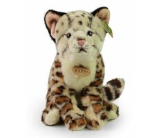 RAPPA Plyšový ocelot sedící 28 cm / ECO-FRIENDLY / od 0 měsíců 