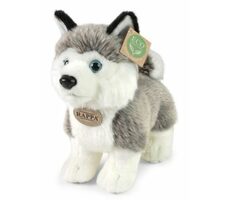 RAPPA Plyšový pes husky stojící 23 cm
