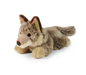 RAPPA Plyšový vlk ležící 20 cm / ECO-FRIENDLY / od 0 měsíců 