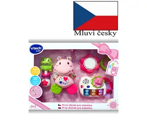 Vtech První dárek pro miminko růžová / CZ verze / od 0 měsíců 