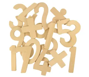 Bigjigs Toys Dřevěné číslice se znaménky / od 3 let