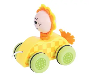 Bigjigs Toys Tahací hračka na provázku lvíček / od 3 let