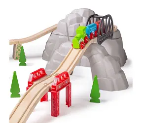 Bigjigs Rail Set vysokohorská dráha / 12 dílů / od 3 let