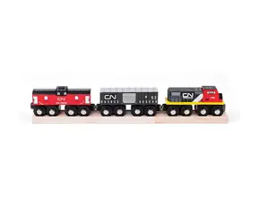 Bigjigs Rail CN nákladní vlak + koleje / od 3 let