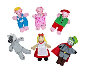 Bigjigs Toys Prstoví maňásci pohádkové postavičky / od 3 let