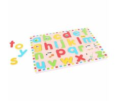 Bigjigs Toys Anglická malá abeceda s obrázky / od 3 let
