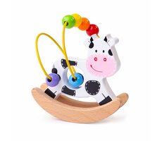 Bigjigs Baby Motorický labyrint houpačka kravička / od 1 roku
