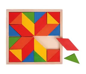 Bigjigs Toys Dřevěná mozaika barevná / od 1.5 roku
