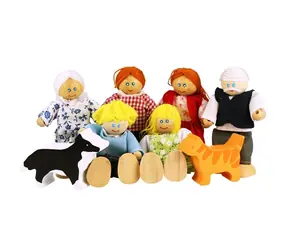 Bigjigs Toys Set rodinky do domečku / od 3 let 