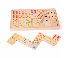 Bigjigs Toys Velké dřevěné domino / od 3 let
