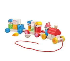 Bigjigs Baby Dřevěný vláček s nasazováním / od 3 let