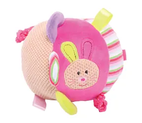 Bigjigs Baby Textilní motorická koule - Králíček Bella / od 0 měsíců