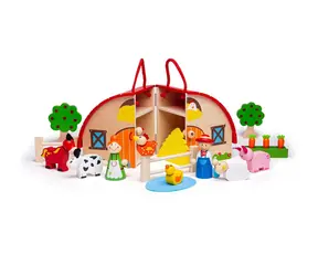 Bigjigs Toys Farma v kufříku / od 3 let