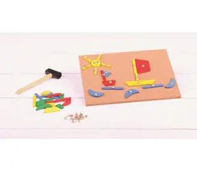 Bigjigs Toys Kreativní zatloukací hra / od 3 let