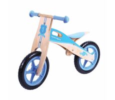 Bigjigs Toys Dřevěné odrážedlo modré / od 3 let