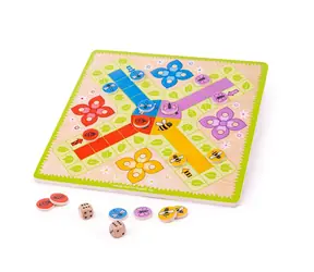 Bigjigs Toys Člověče, nezlob se! Louka / od 3 let