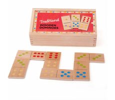 Bigjigs Toys Dřevěné domino klasické / od 1 let