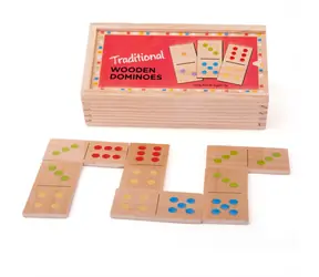 Bigjigs Toys Dřevěné domino klasické / od 1 let