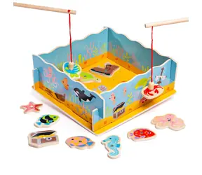 Bigjigs Toys Magnetické chytání rybiček / od 3 let