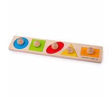Bigjigs Baby Vkládací puzzle tvary / od 3 let