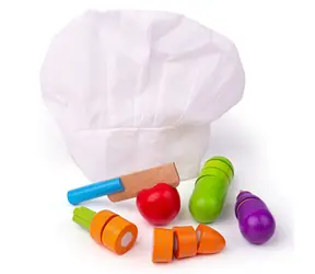 Bigjigs Toys Dřevěná krájecí zelenina s čepicí / od 18 měsíců
