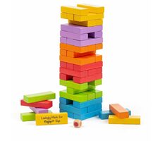Bigjigs Toys Barevná Jenga / od 3 let