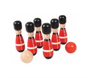 Bigjigs Toys Kuželky angličtí gardisti / od 3 let