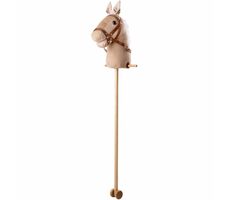 Bigjigs Toys Manšestrový kůň na tyči / od 3 let