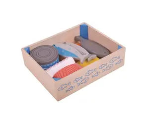 Bigjigs Toys Dřevěné mořské plody v krabičce / od 18 měsíců