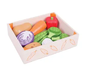 Bigjigs Toys Krabička se zeleninou / od 18 měsíců