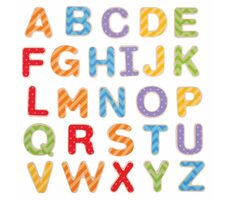Bigjigs Toys Magnetická barevná abeceda (velká písmena) / od 3 let