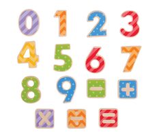 Bigjigs Toys Magnetické barevné číslice / od 3 let