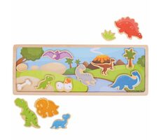 Bigjigs Toys Magnetické puzzle dinosauři / od 2 let