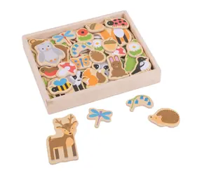 Bigjigs Toys Magnetky lesní zvířátka / od 3 let