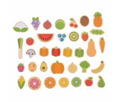 Bigjigs Toys Magnetky ovoce a zelenina / od 3 let